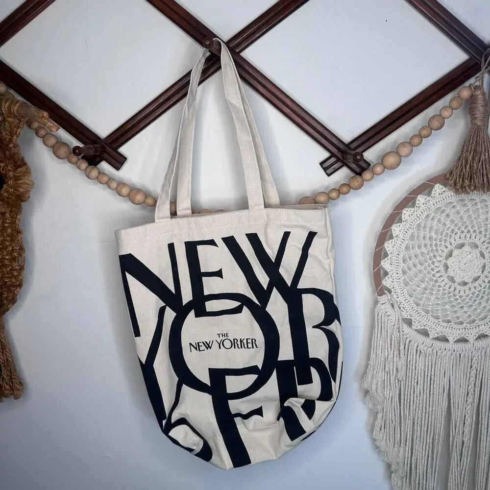 New Yorker Tan Canvas Reuseable Bag